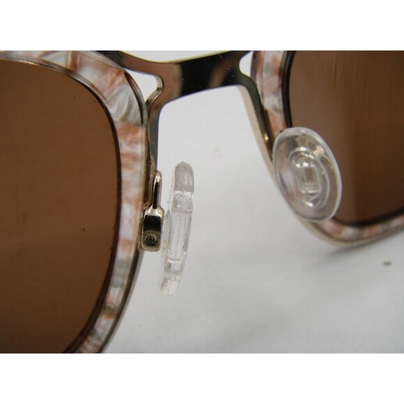 Fysh Sunglass Eyeglass Frames Only Pecan Kaleidoscope Gold #2072 Case 53-21-145 - Picture 9 of 13